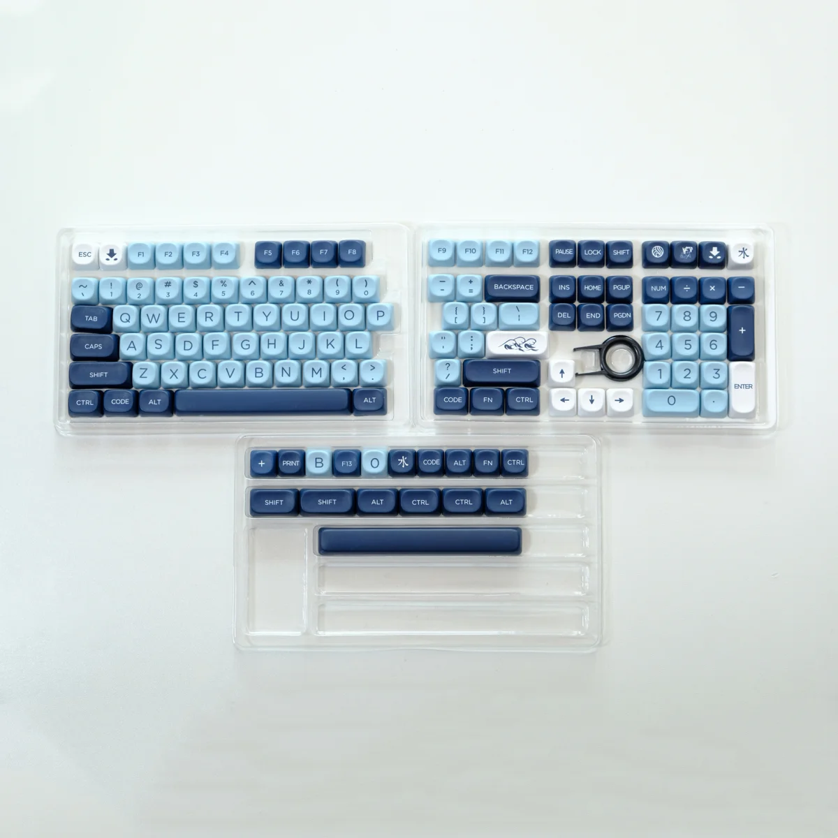 Moa Profiel Pbt Keycaps Mizu Fived Dye Sub Keycap Voor Gmk67 Wooting Mechanisch Toetsenbord Classic Custom Diy Retro Key Caps