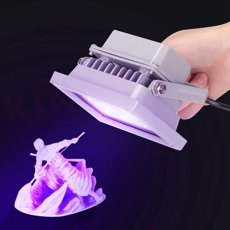 3D Printer UV Light 110-260V 405Nm UV LED Resin Curing Light For SLA DLP Photosensitive 3D Printer Curing Light US Plug