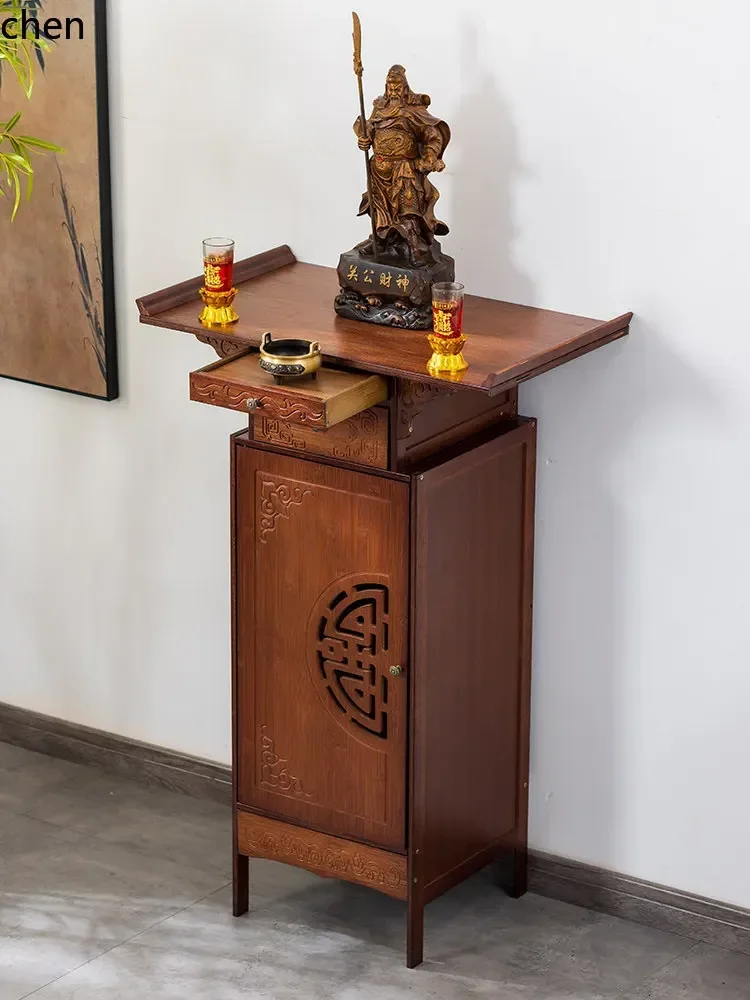 FG6.10 altar cabinet buddha niche god cabinet incense table for home altar buddha altar console