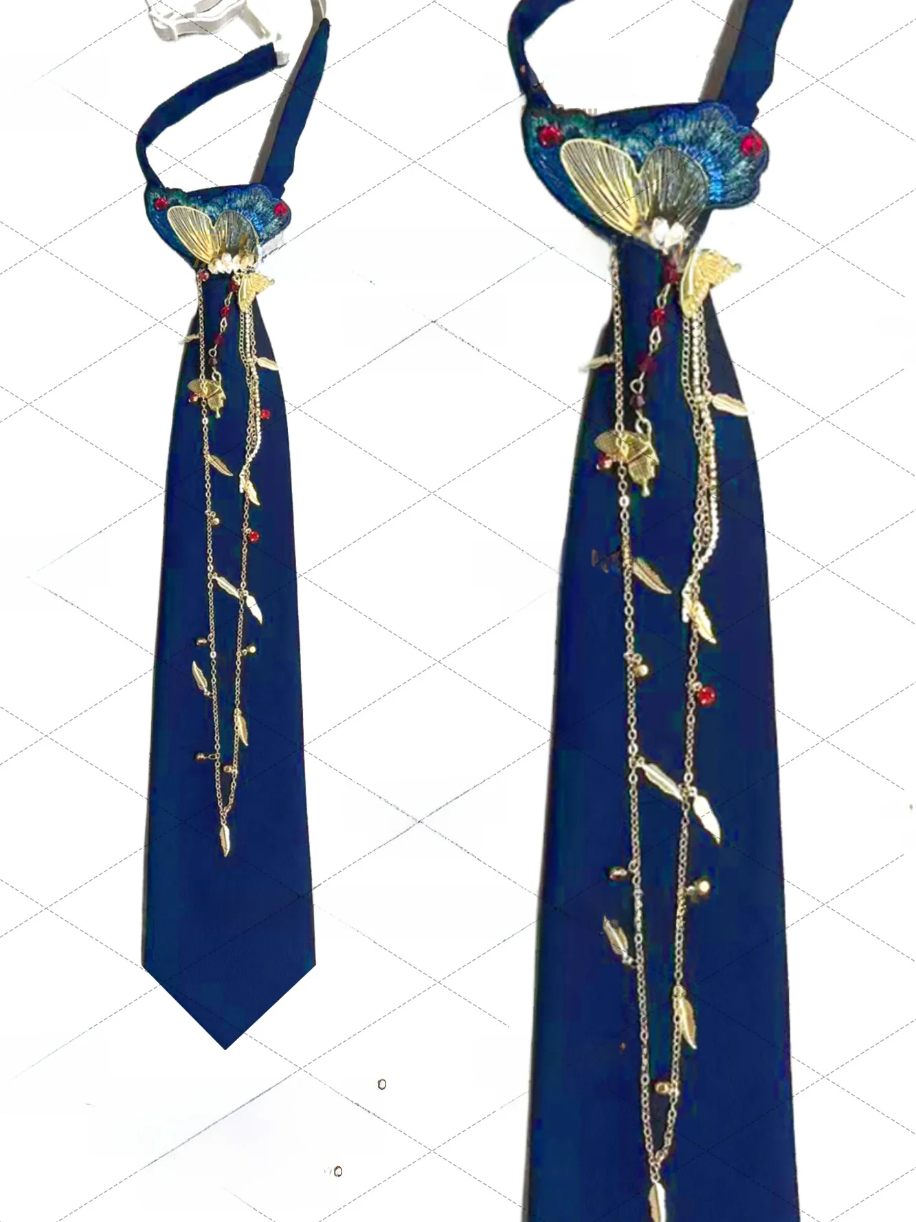 retro-chinese-sle-artistic-bow-tie-luxury-suit-accory-original-design-for-jk-girls-casual-faionable-plain-color