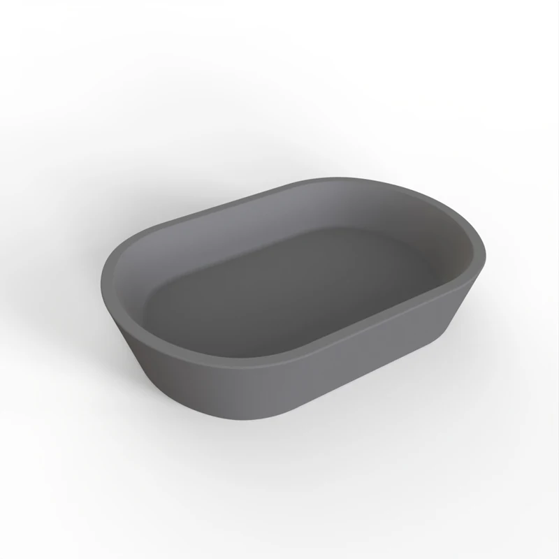 Molde de bandeja de prato molde de bandeja de prato de armazenamento pequeno tigela moldes de silicone caixa de recipiente de vela de concreto oval