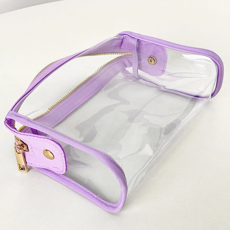 2024 High Quality New Transparent Wash Makeup Bag Travel PVC Waterproof Cosmetic Pouch Organizer Gift