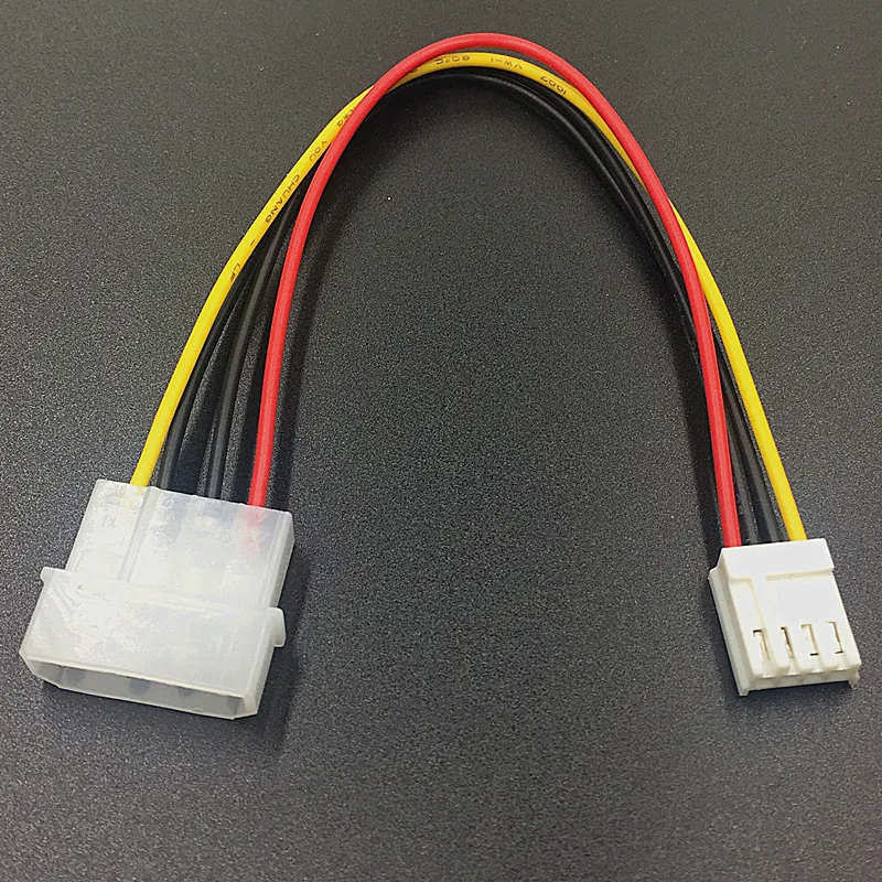 10PCS IDE to Floppy Drive Power Cable, Large 4Pin to Small 4Pin Power Cord, Molex 4P to Mini 4P Floppy Wire