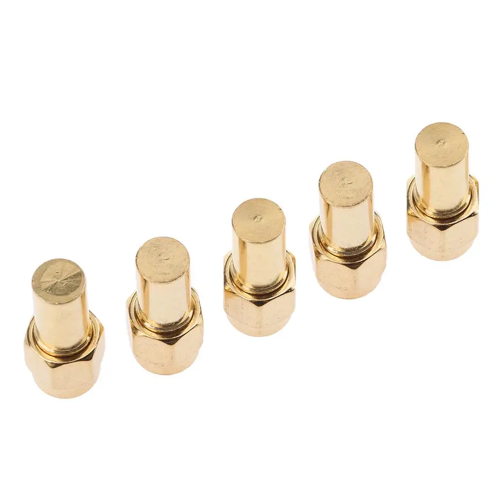 RF SMA Female Connector Load Terminal 50 Ohm 2W Copper Plated Gold Tone Dust Protection Coax Cable Connector Cover Pack
