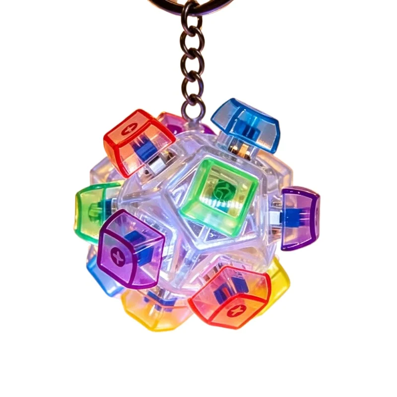 

Fun Button Keychain Stress Relief Toy Mechanical Keyboard Switch Creative Pendant Stress Relief Device