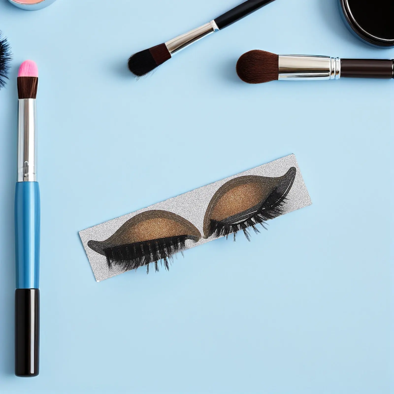 5Pairs Lazy Eyeshadow Eyelash Patch False Eyelash Stickers Pre-Cut Temporary Eye Makeup Stickers Instant Tattoo Eye