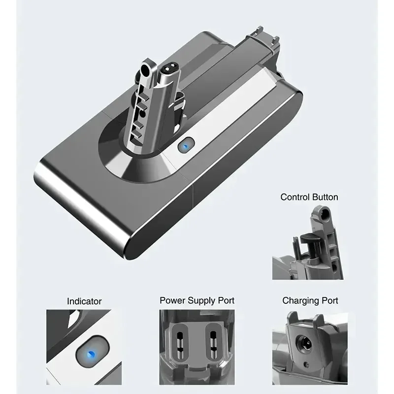 For Dyson V11 25.2V 12800mAh SV14 Battery Lithium Li-ion Vacuum Cleaner Rechargeable Battery Absolute V11 Animal