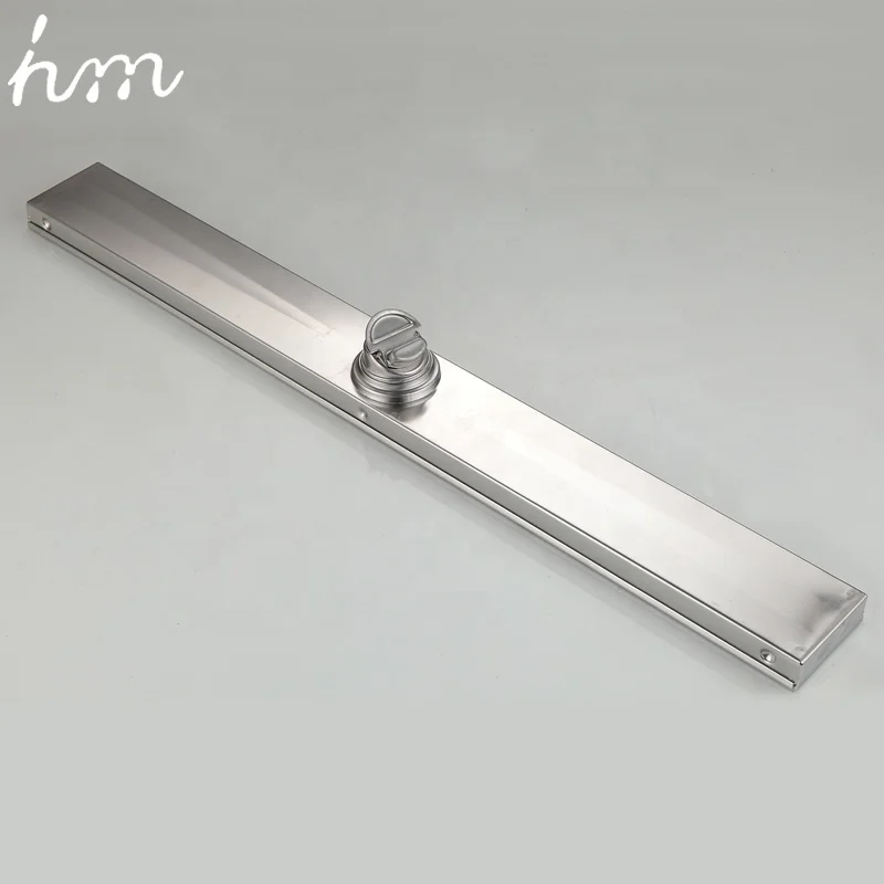 NEW Customize Different Sizes Stainless Steel Sus304 Concealed Invisible Tile Insert Bathroom Long Linear Floor Drain