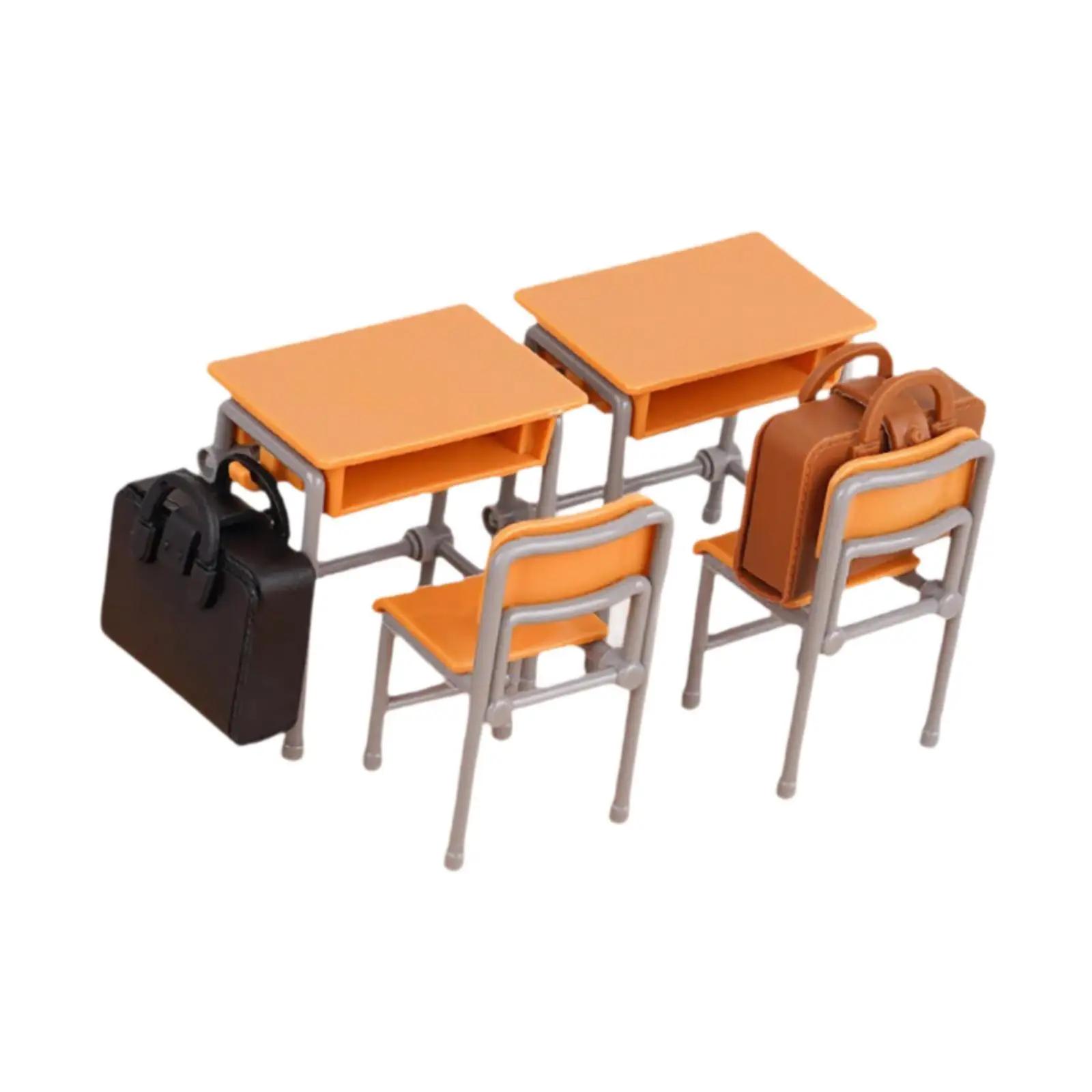 Modello di sedia da scrivania per aula di casa delle bambole, scena in miniatura regalo 1:12, arredamento per casa delle bambole, mobili in miniatura per casa delle bambole