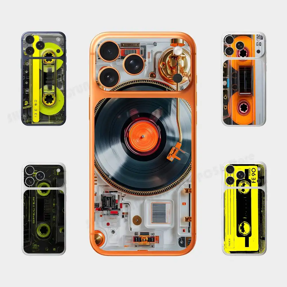 Cassette Tape Vintage Aesthetics For IPhone 18 17 Pro ProMax Full Back Cover Decal Wrap Skin Rear Protective Sticker Film
