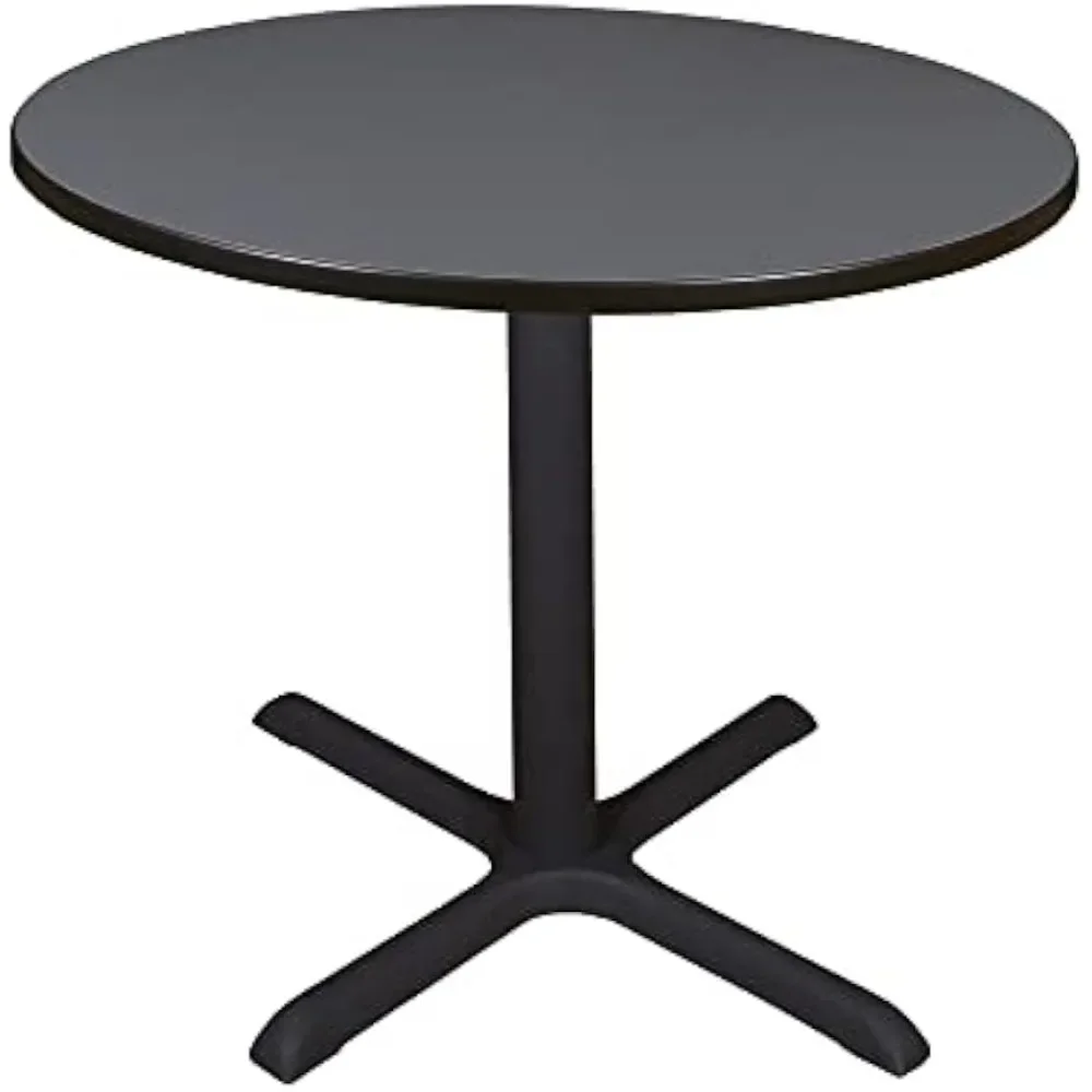 Round Breakroom Table- Grey