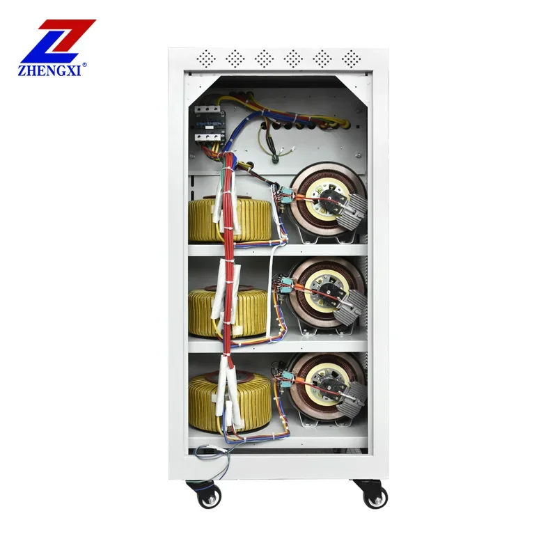 Voltage Regulator,TNS6-80KVA Stabilizer ,3 Phase 380v AC, LCD Display High Precision AVR For Industrial Medical Automatic