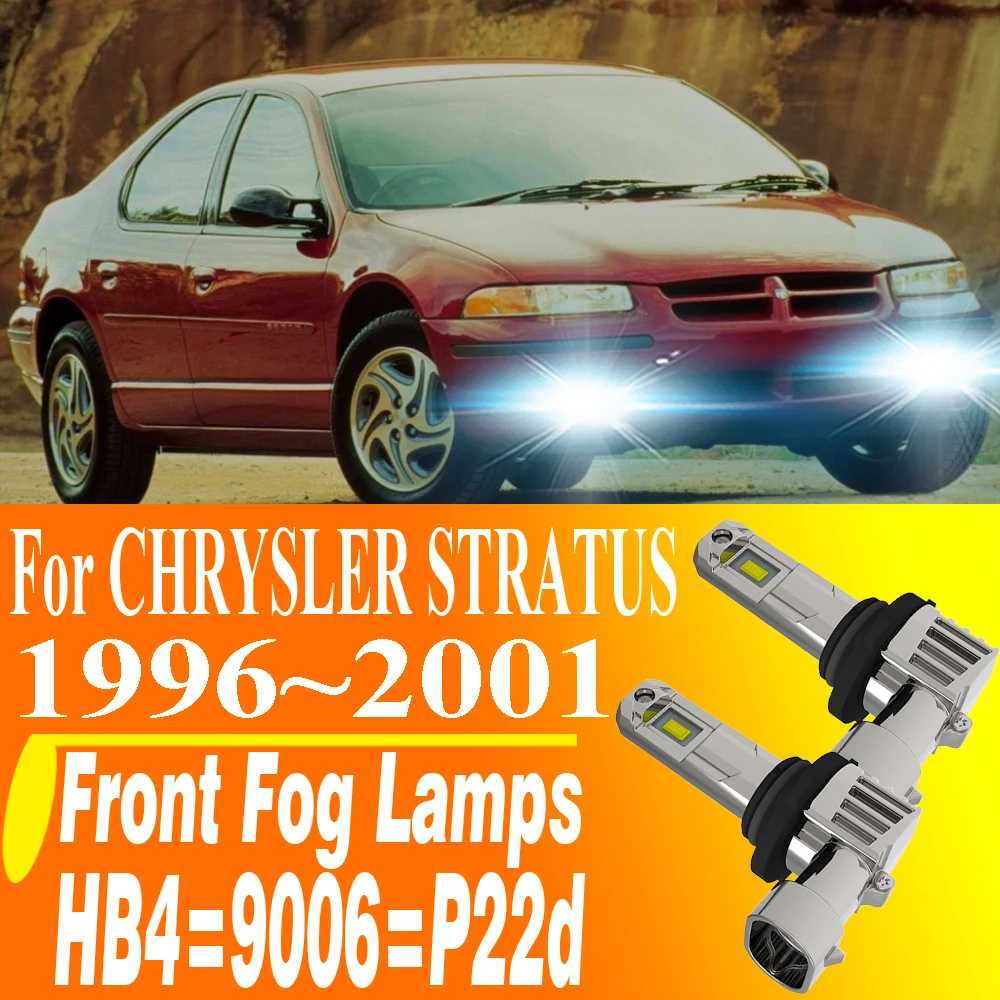 

2 шт. светодиодные лампы HB4 9006 P22d Canbus для передних противотуманных фар, ходовых огней и фар головного света, 12В, для CHRYSLER STRATUS 1996~2001 гг.