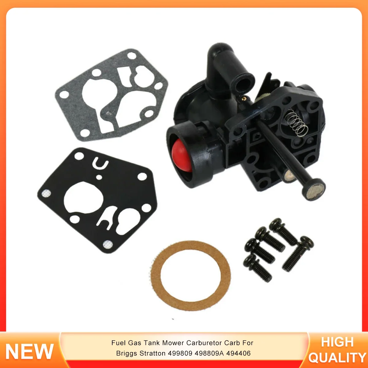 Fuel Gas Tank Mower Carburetor Carb For Briggs Stratton 499809 498809A 494406