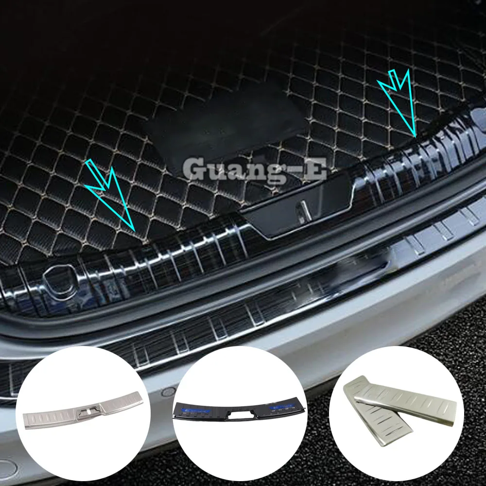 

For Jaguar F-PACE FPace 2016 2017 2018 2019 2020 2021 Inside Rear Back Bumper Trim Stainless Steel Scuff Sill Trunk Pedal Frame