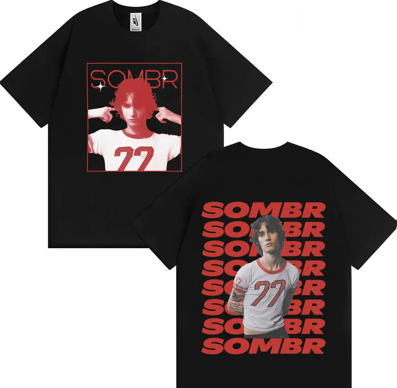 Streetwear SOMBR The Late Nights Young Romance Tour 2025 Gothic Music Teenagers Y2K T-Shirt Mens Women Oversized Tee Unisex Tops