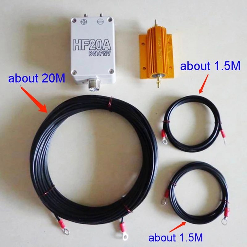 HF20A Full-Band Antenna Short Wave Antenna 1.5-30Mhz 100W / WIRE Antennas Ham Radio / 500 KM Without Blind Zone