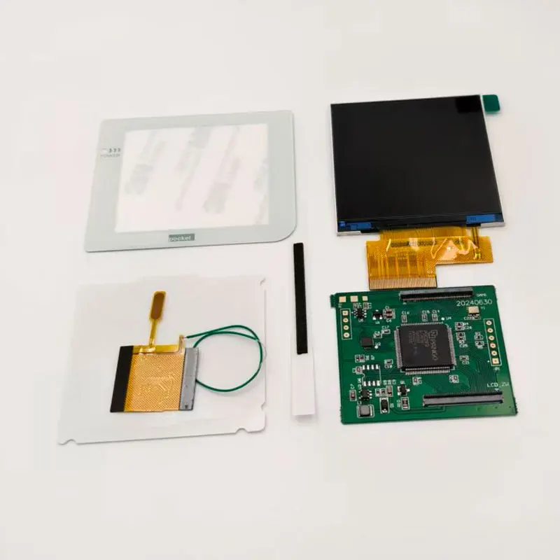 شاشة GBP LCD جديدة. شاشة LCD عالية السطوع IPS بالحجم الأصلي مقاس 2.6 بوصة مناسبة لجيب Gameboy سهلة التركيب #2