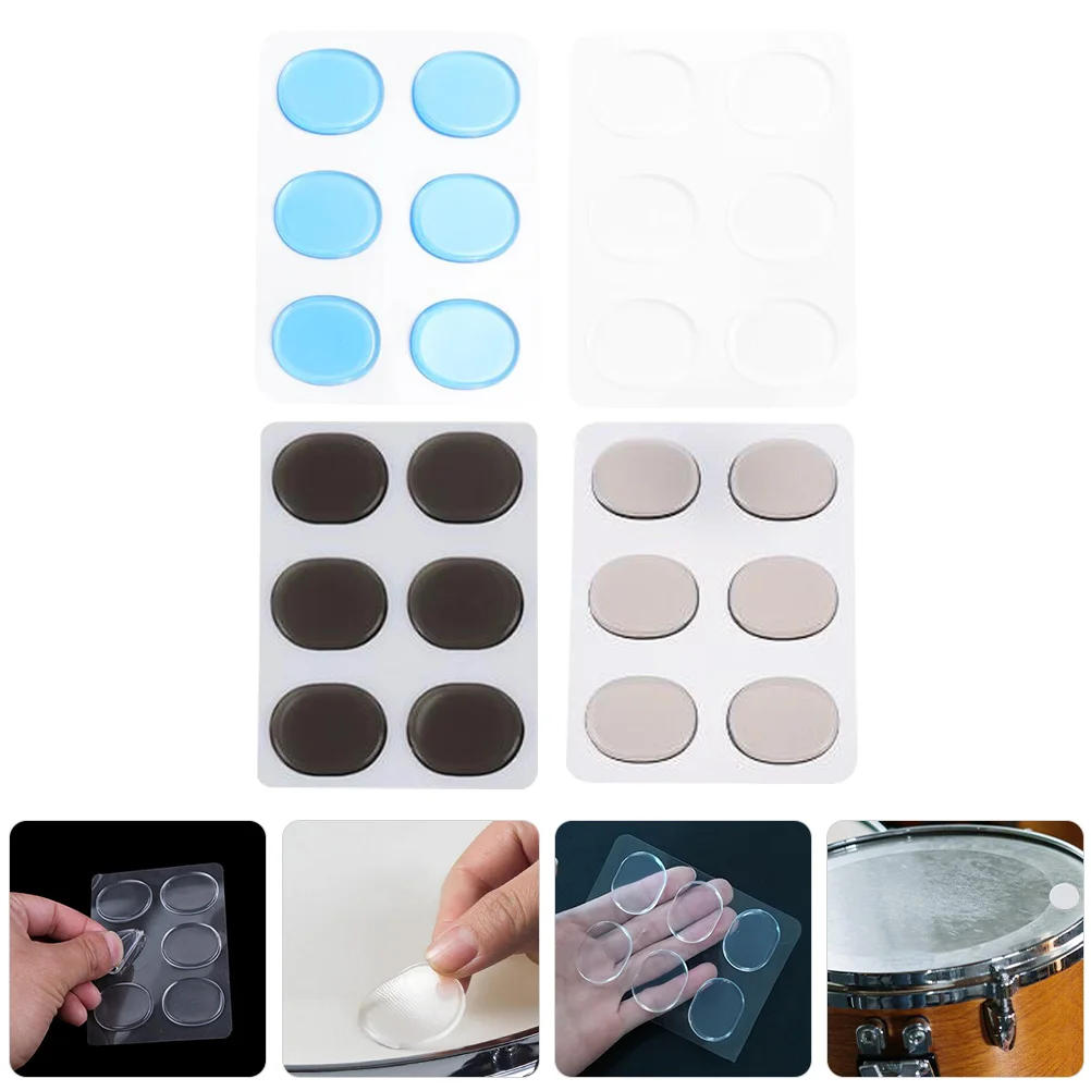 

Silicone Mute Pads for Drums Easy to Use Dampening Gel Reduce Overtone Perfect for Practice Perform Drum Dampeners