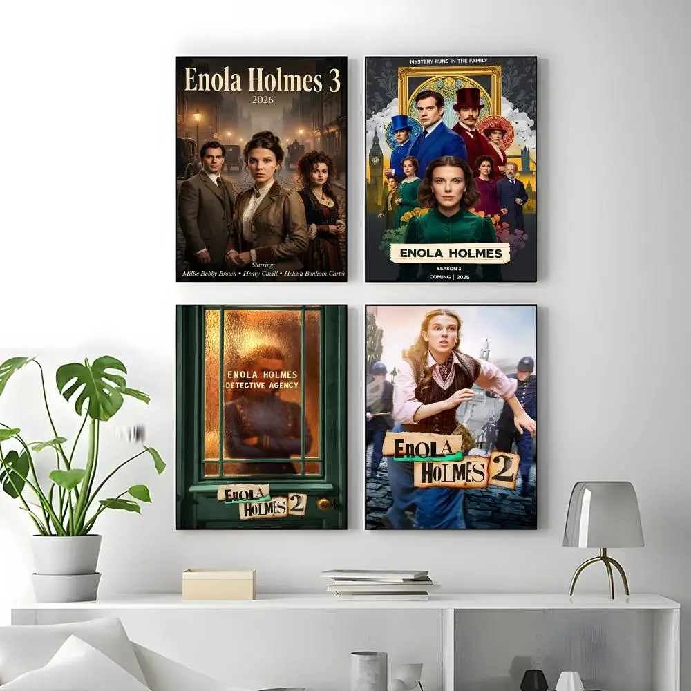 Movie Enola Holmes Poster Poster High Quality Wall Art for Home Office Bedroom Living Room Perfect