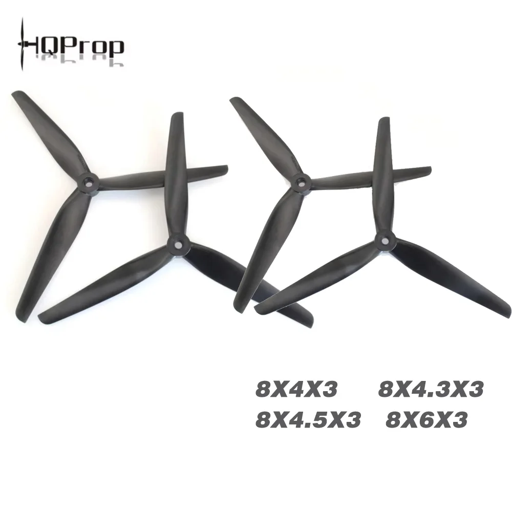 2pair HQprop 8X4X3 8040 8X4.3X3 8043 8X4.5X3 8045 8X6X3 8060 Prop Fiber Reinforced Nylon8inch Propeller CW CCW for FPV Drone
