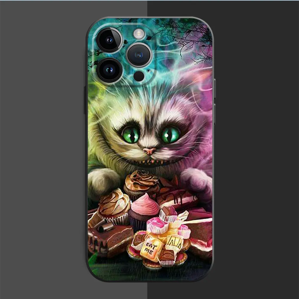 Disney Alice In Wonderland Cheshire Cats Case for Huawei P40 Lite P30 Lite P20 Pro P50 Pro P Smart Z P30 Pro P60 Pro Cover