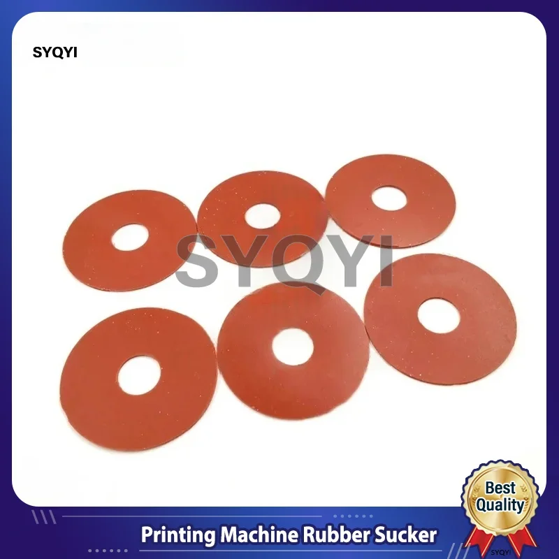 100 Pieces 50X8X0.3mm-red Red Color Rubber Sucker Size 50X8X0.3mm