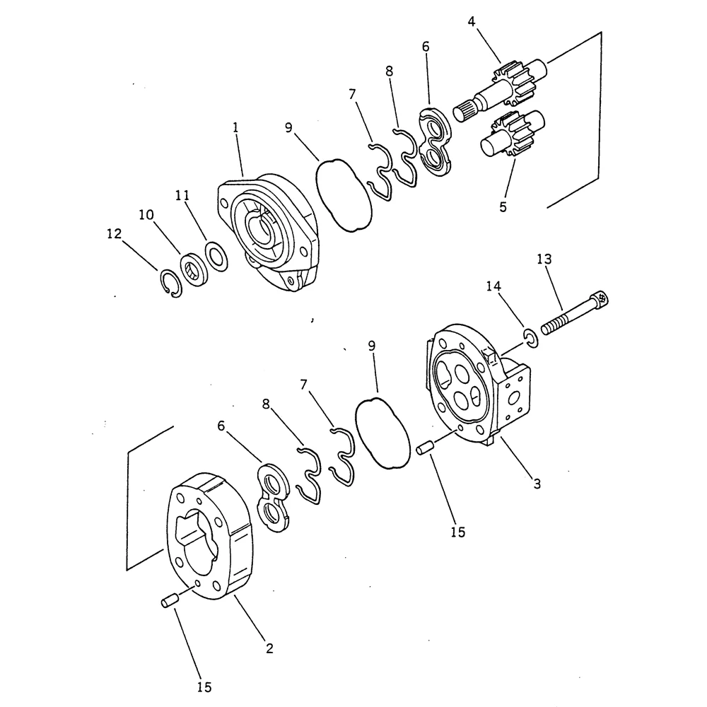 

WA100-1 WA120-3 WA120-3-3T Гидравлический главный насос погрузчика колеса 705-11-33011 Гидравлический насос рулевого управления