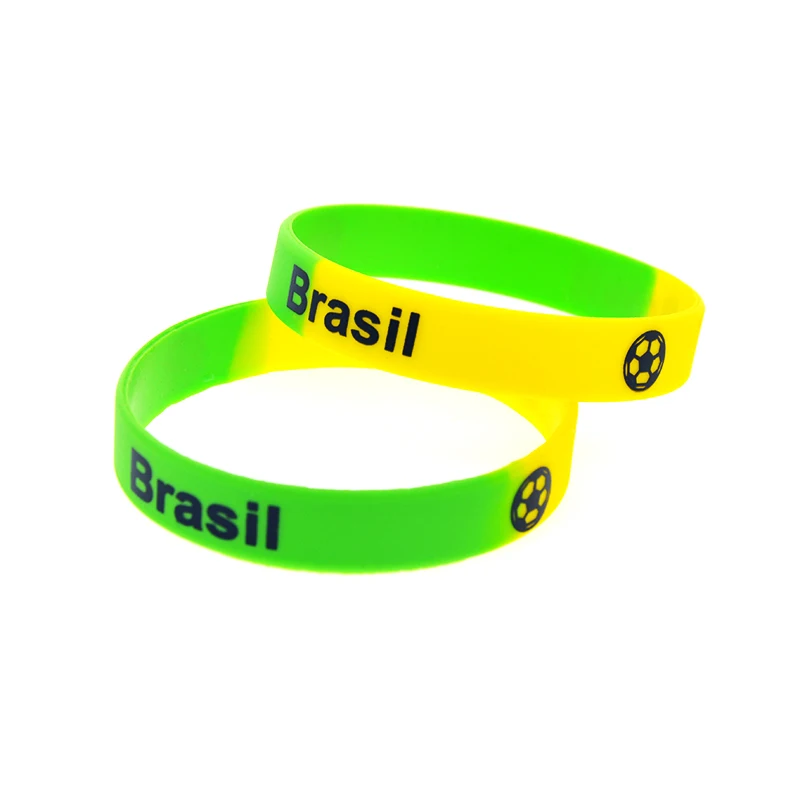 1 Stück Fußballmannschaft-Silikonarmband, Sport-Gummiarmband mit bedrucktem Logo, 3 Größen – Detail 4