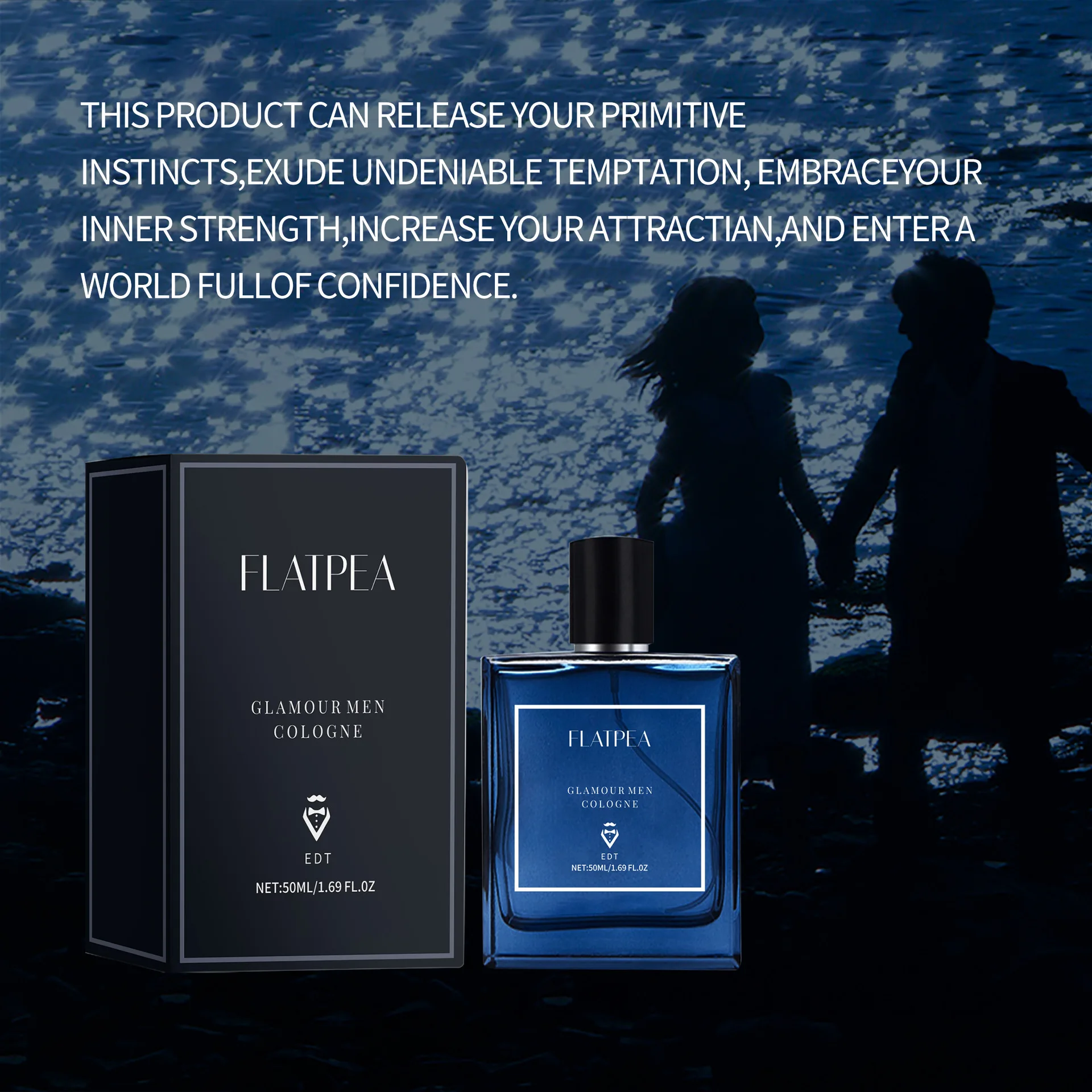 Blue Ocean Men's Woody Aromatic Colonia Profumo a lunga durata per appuntamenti Eau De Toilette senza alcool