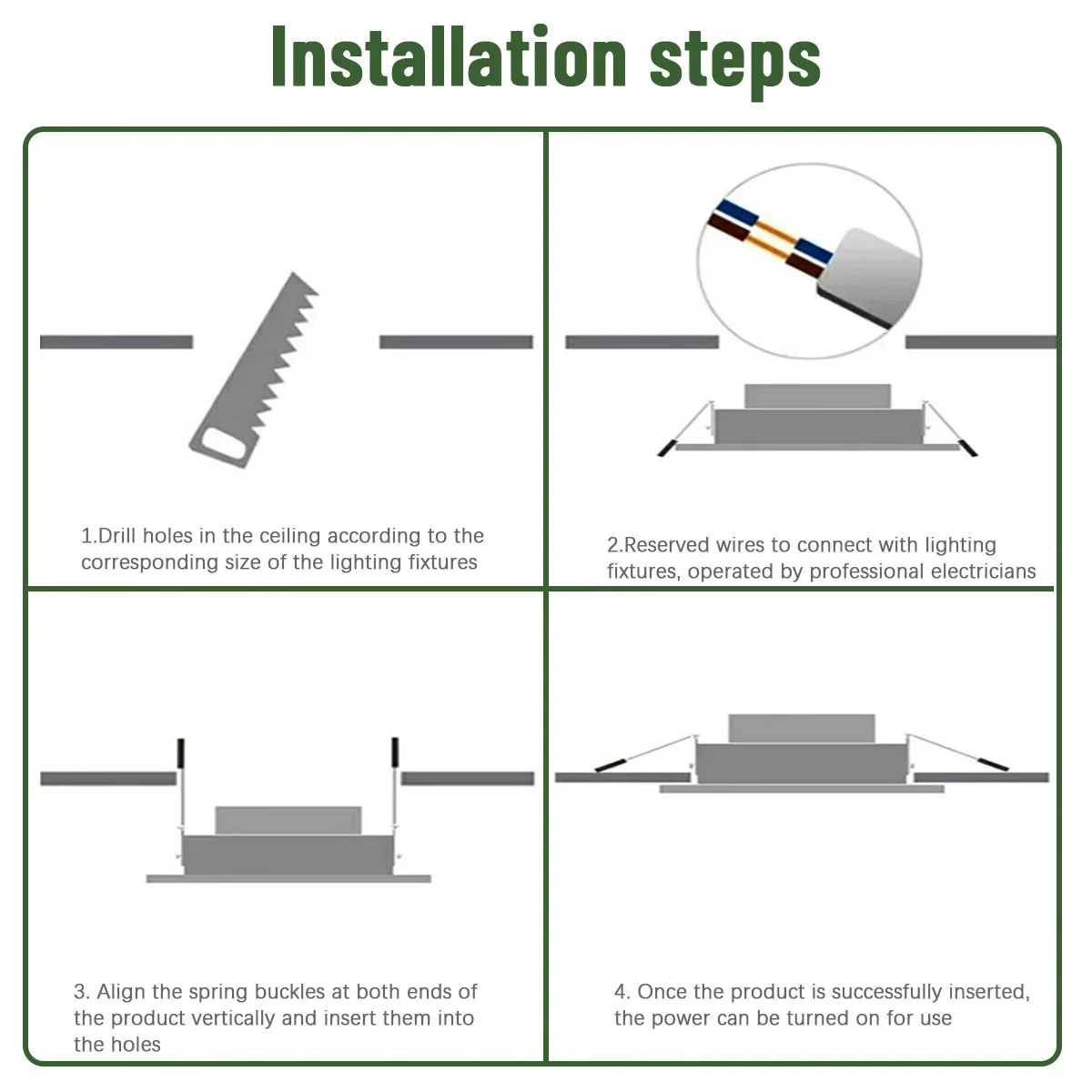 1-10 Stück/Set Einbau-LED-Downlight Runde LED-Panelleuchte 110V 220V 3000K 4000K 6000K 10W 24W Spot für Innenbeleuchtung zu Hause – Detail 14