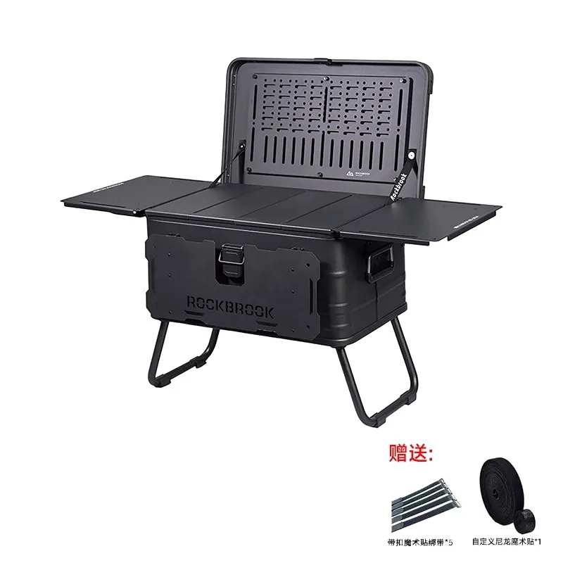 

Y 50pro Outdoor Camping Aluminum-Magnesium Alloy Storage Box, Modified Box for Car Use with Foot Stand, Organizing Box