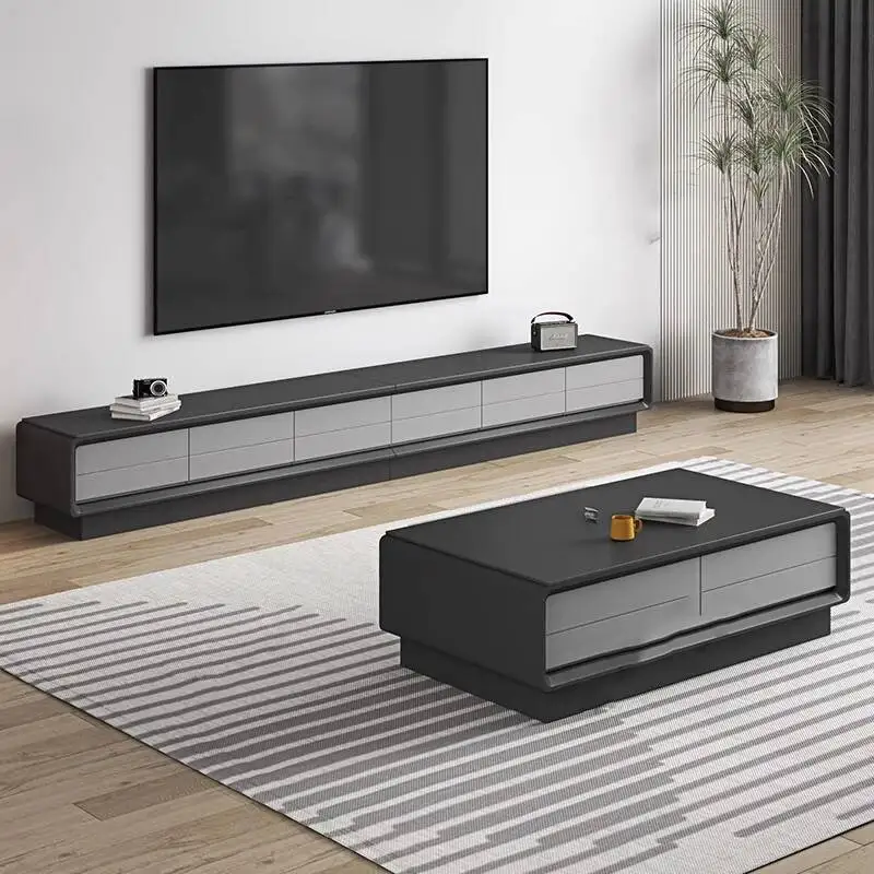 ชั้นวางทีวีทันสมัย สไตล์มินิมอล หรูหรา พร้อมลิ้นชัก ชั้นวางทีวีแบบตั้งพื้น สไตล์คลาสสิกนอร์ดิก เฟอร์นิเจอร์สำหรับห้องนั่งเล่น