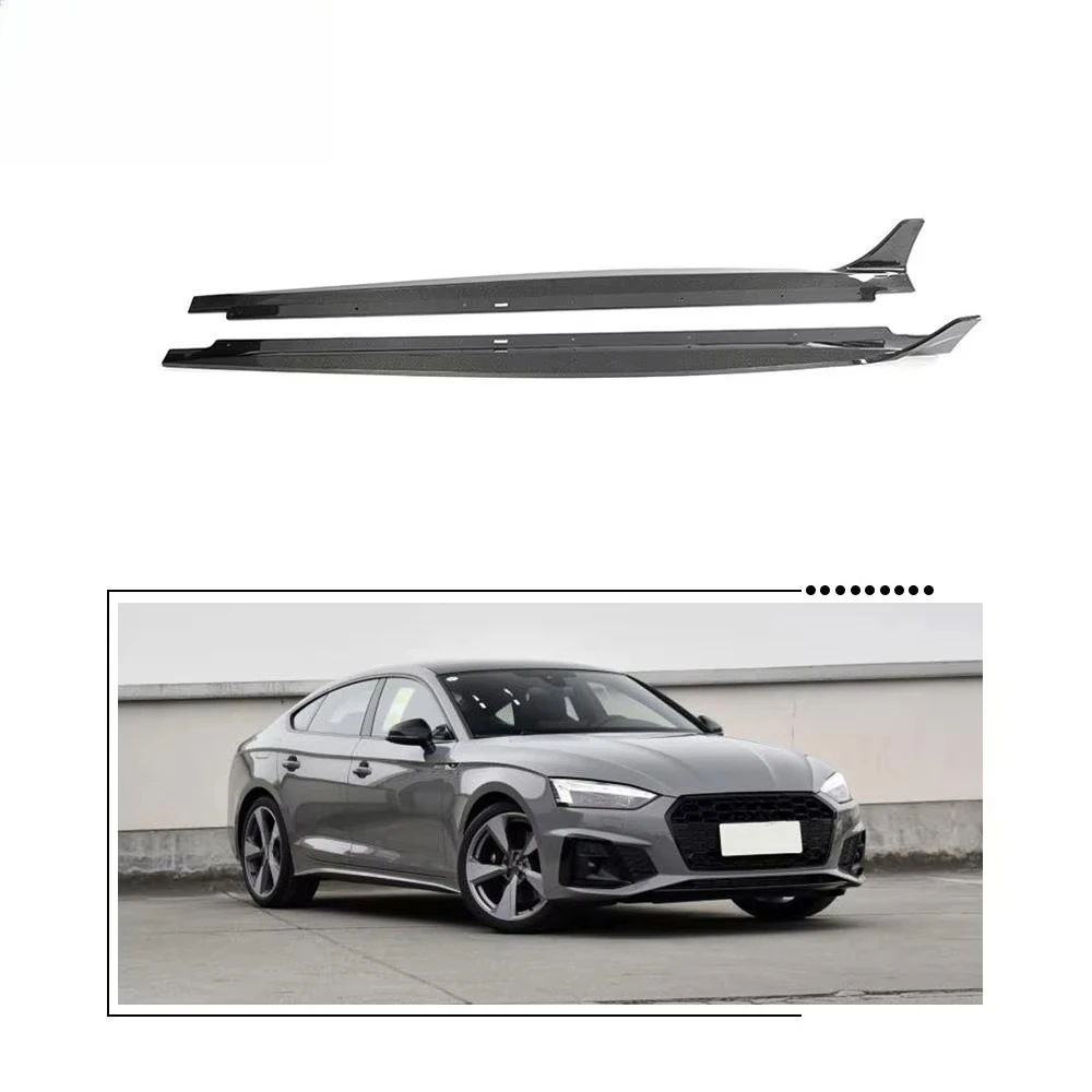 

S5 Carbon Fiber Car Side Skirts Extensions Lip for S5 B9.5 A5 S Line Sportback 4-Door 2020-2024