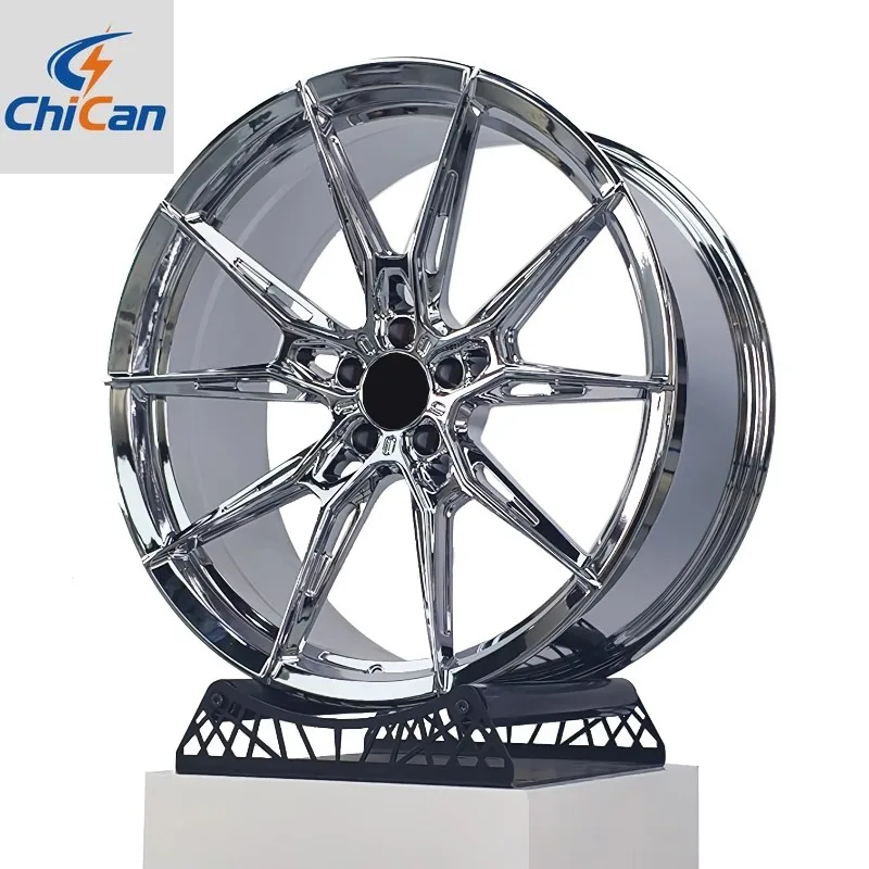 

[2026]Chican Custom Forged Chrome Silver Deep Dish Concave T6061 Alloy Wheel Hub 18-24 Inch 5X112 5X108 5X114.3 5X120 for BMW