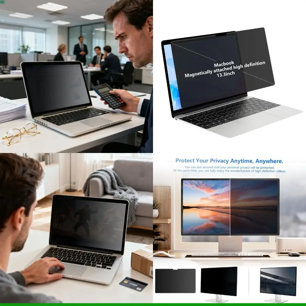 

U55C Магнитный дисплей, легкая установка, светоотражающая пленка для ноутбука