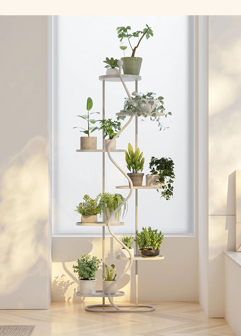 succulent plant stand wrought iron balcony flower stand living room floor-to-ceiling flower pot rack indoor display st