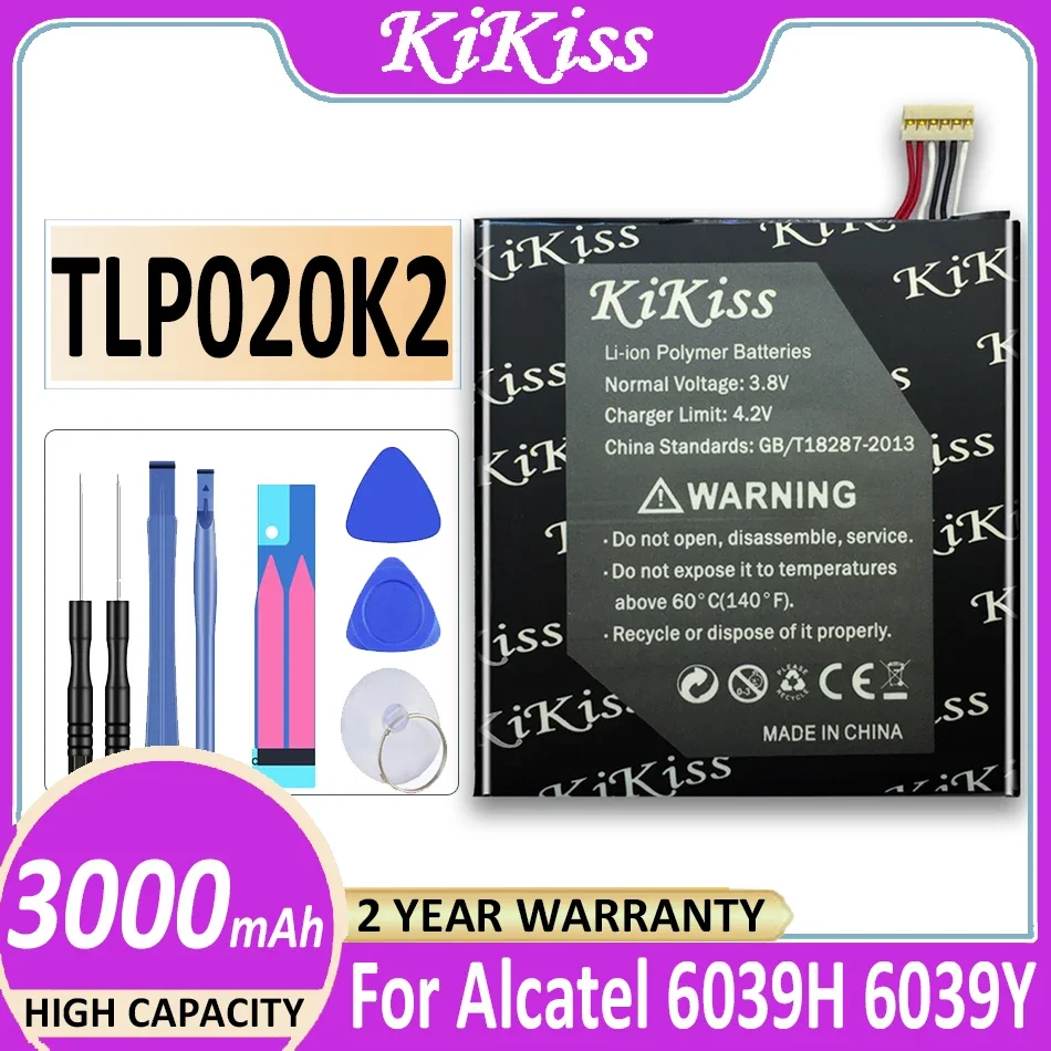 Аккумулятор TLp020K2 3000 мАч для Alcatel One Touch 6039H 6039Y 6039K Idol 3 Idol3 4,7 дюйма, стандартные батареи + Бесплатные инструменты