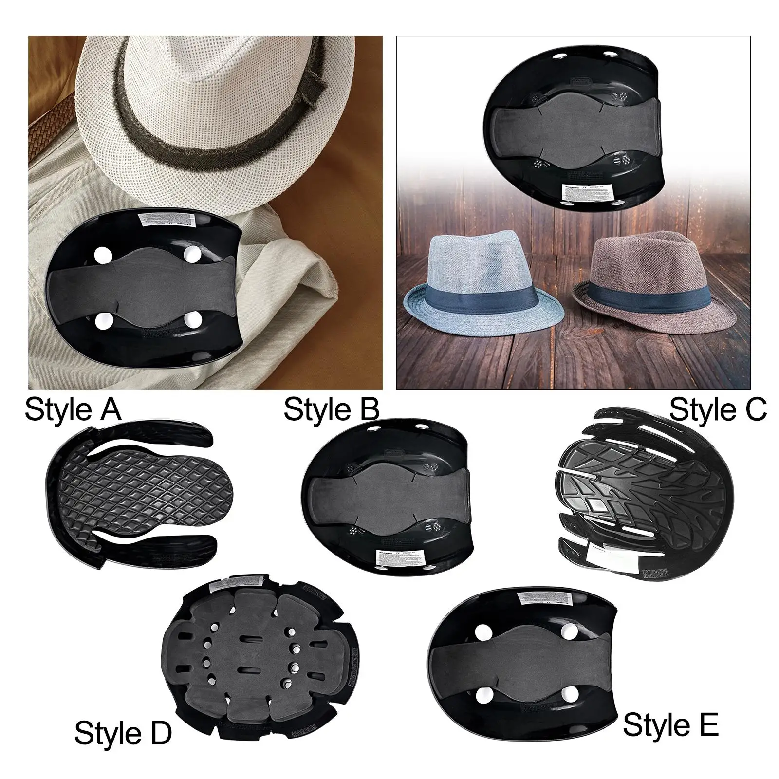 Safety Cap Insert Safety Cap Lined Baseball Cap Insert Inner Shell Baseball Hat Inserts