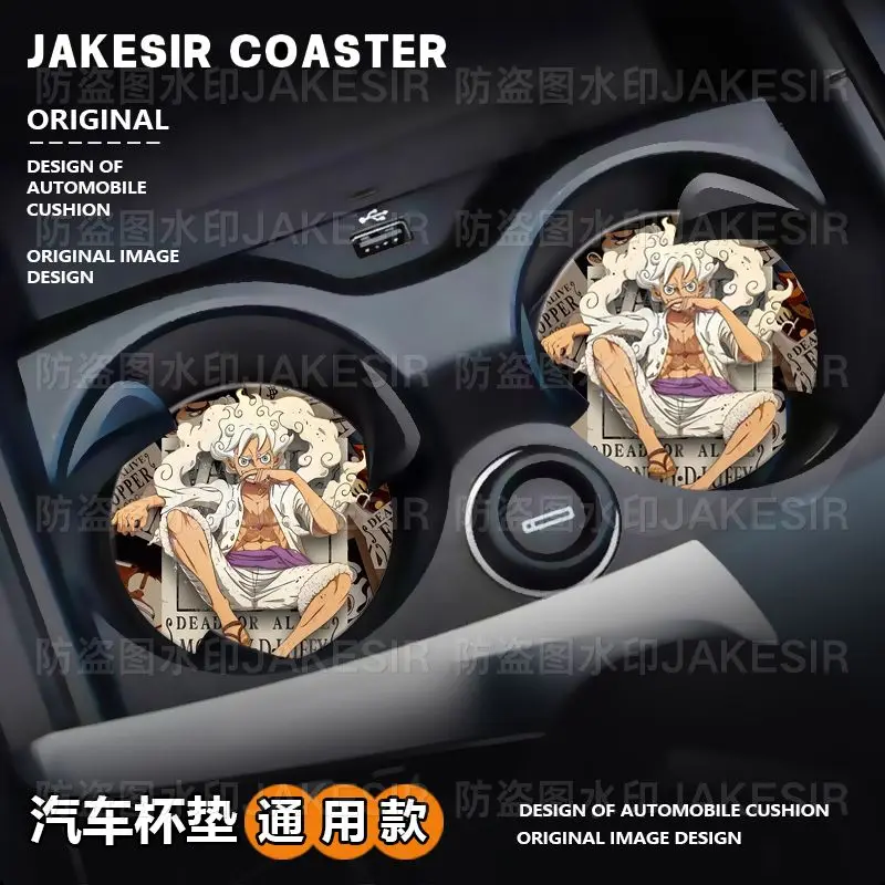 One Piece Car Cup Holder Coaster Non Slip Silicone Car Cup Mat Waterproof Heat Resistant Vehicle Cup Slot Pad for Decoration
