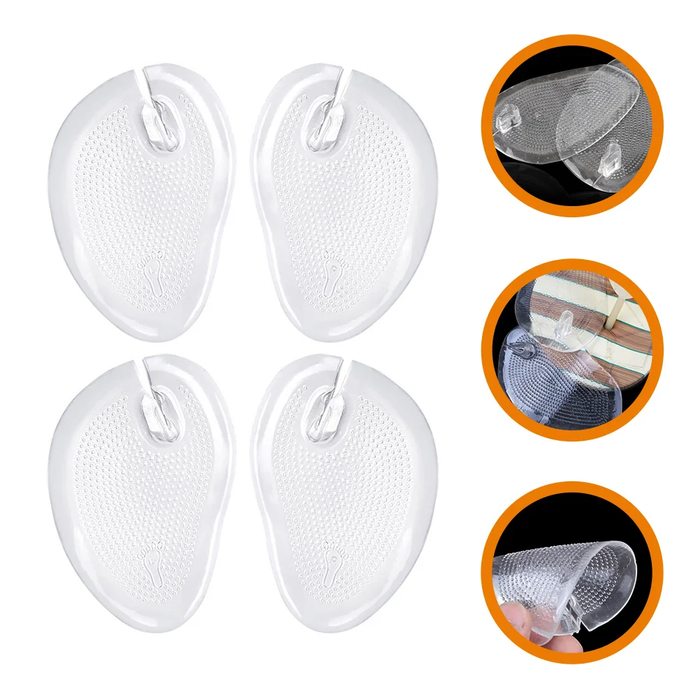 

4 Pcs Palm Rest Forefoot Pad Sandals Toe Protectors Flip-flops Insoles Pads Reusable Cushions Shoe