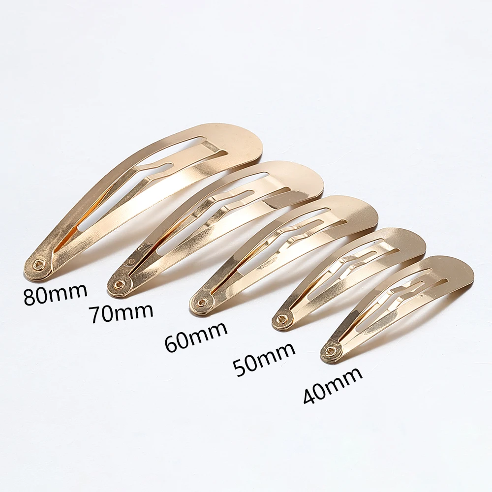 20Pcs Metal Hair Clips Snap Alligator Hairpins Base Setting for Jewelry Making DIY Girls Pearl Bow Hairgrip Hair Accessories