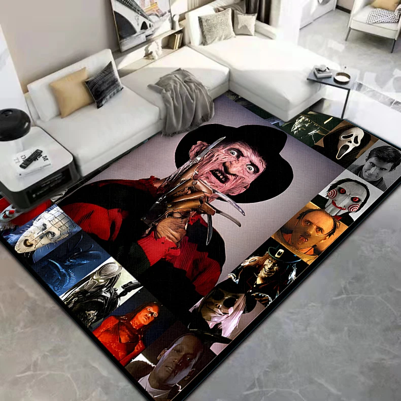 Hollywood horror characters HD Printed Carpet for Living room Bedroom floor mat Kitchen mat Bedroom Mat,bedroom decor,Gift