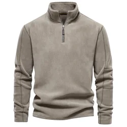 Sweat à capuche Smile à col montant pour hommes, 6 couleurs, optique de haute qualité, manteau solide, manches longues, vêtements décontractés, grand, automne et hiver