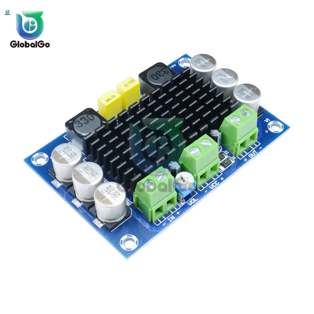Mono Power Amplifier Board 80W Audio Power Amplifier Module Mono Power Amplifier DC10-24V Input Audio Power AMP