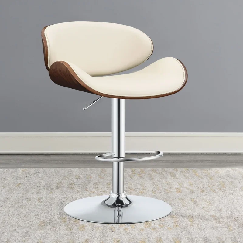 Adjustable Swivel Barstools PU Leather Counter Stools 24