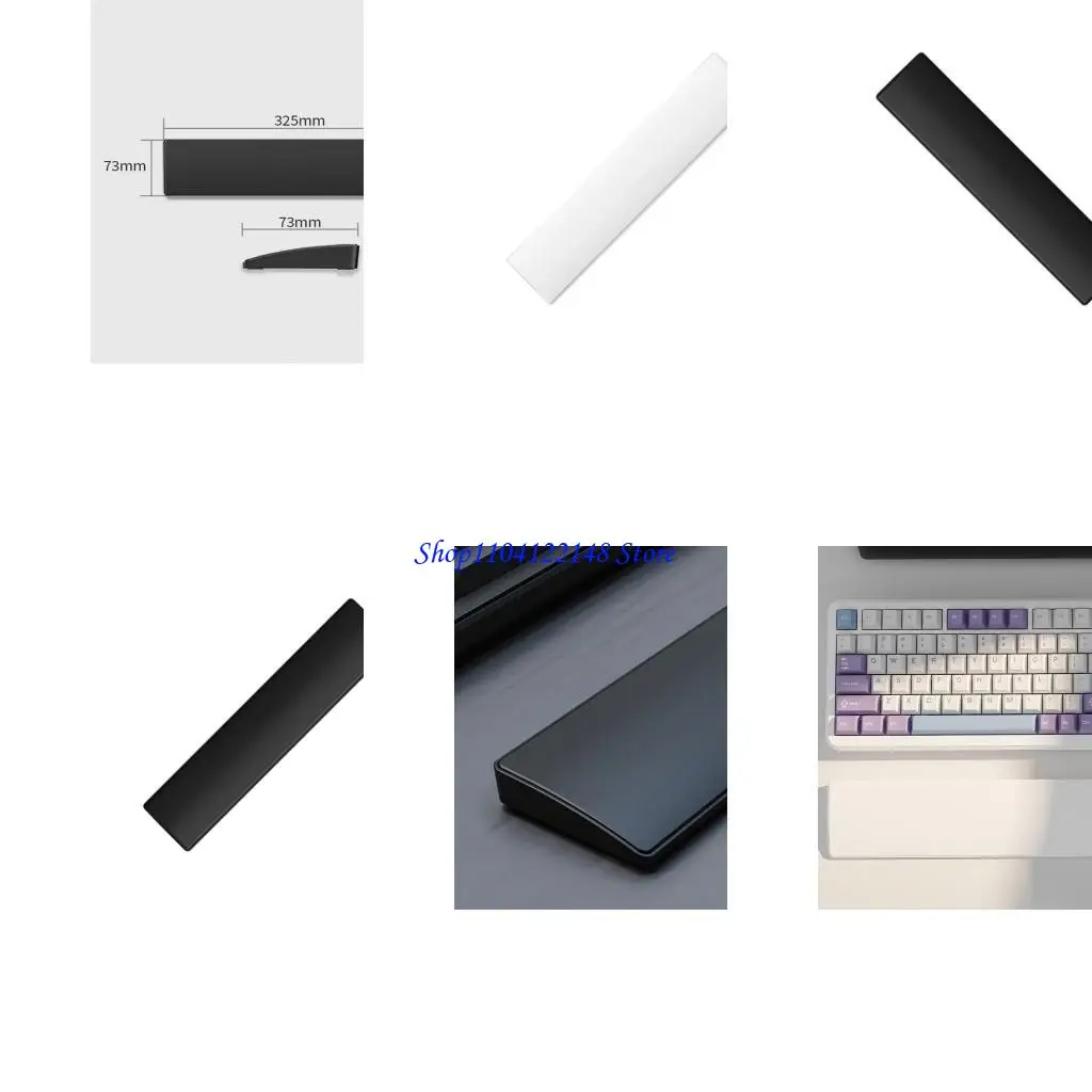 

P9FA Office Gaming Wrist Support Pad Spill Proof Anti Fatigue Memory Foam Compatibles 81 Keyboards Models