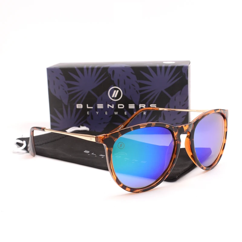 الخلاطات النظارات الشمسية الزرقاء المرأة عدسة مستقطبة النظارات الرجعية أزياء مربع الرجال النظارات الشمسية B4171