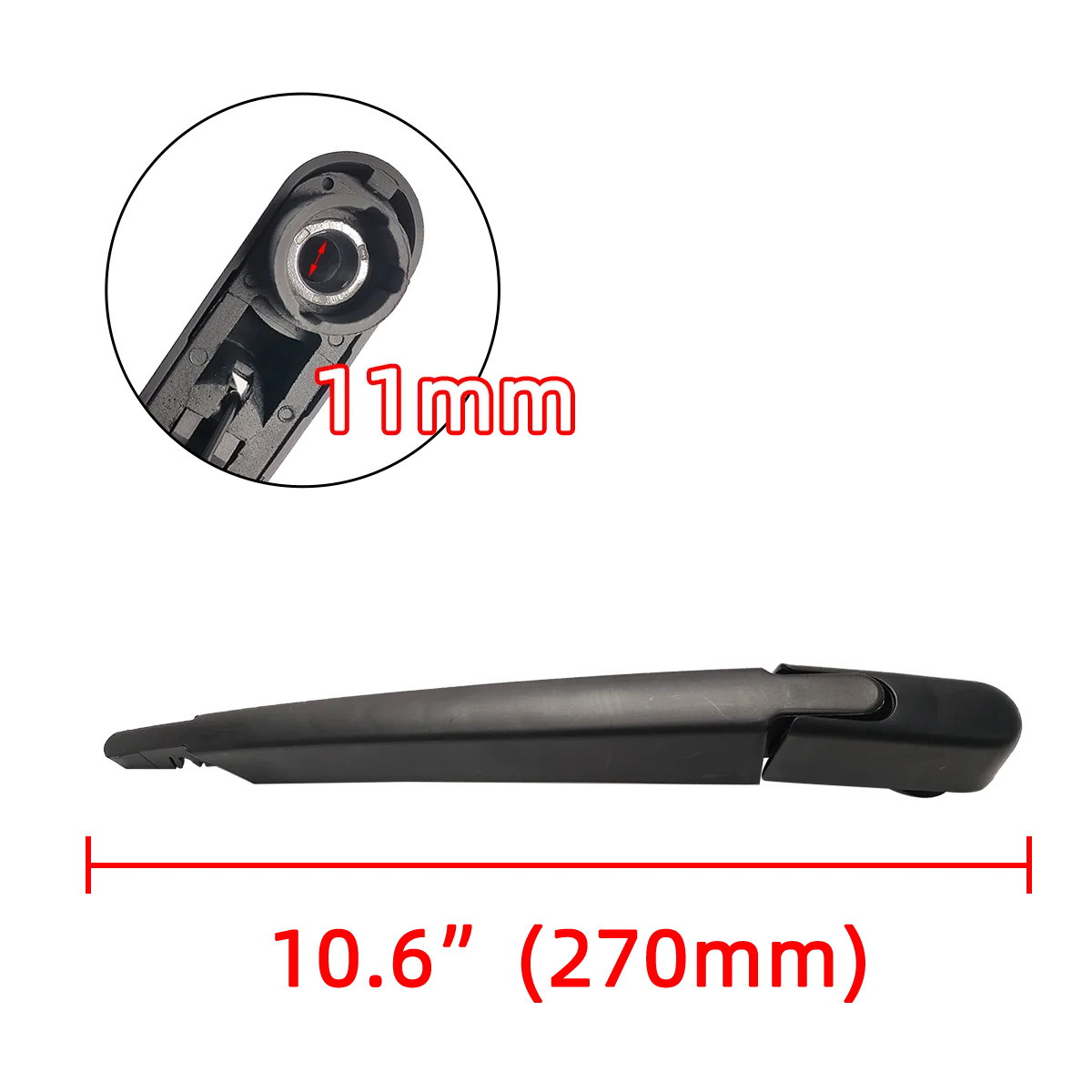 1/2 قطعة شفرة الممسحة الخلفية طقم أذرع الممسحة لسيتروين C4 2010--2018 الزجاج الأمامي النافذة الخلفية