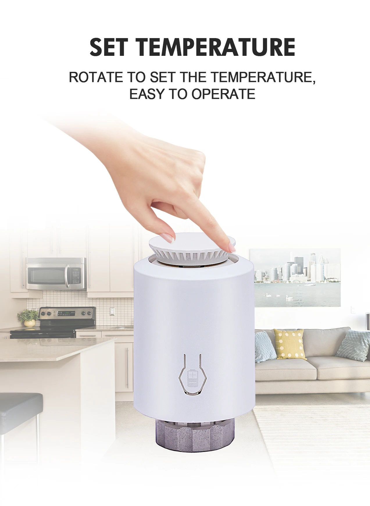 Controlador de temperatura programable Tuya Zigbee, válvula termostática, controlador de calefacción de temperatura, compatible con Alexa y Google Home